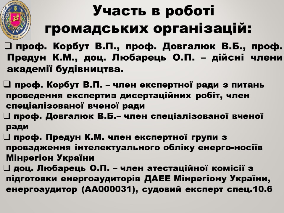 38 Участь в роботі